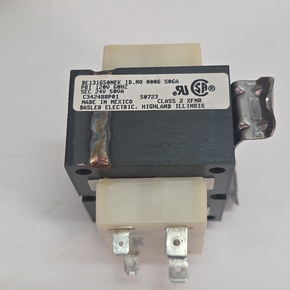 Basler BE131650NEK / C342488P01 Transformer 120V‎ 24 volt 50va. #A22